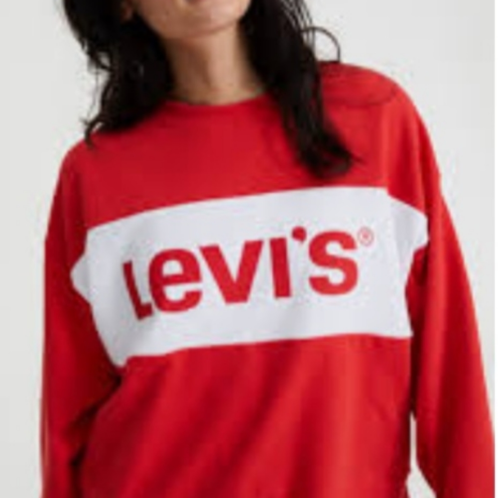 Levi's Relaxed Graphic Cropped Crew Sweatshirt